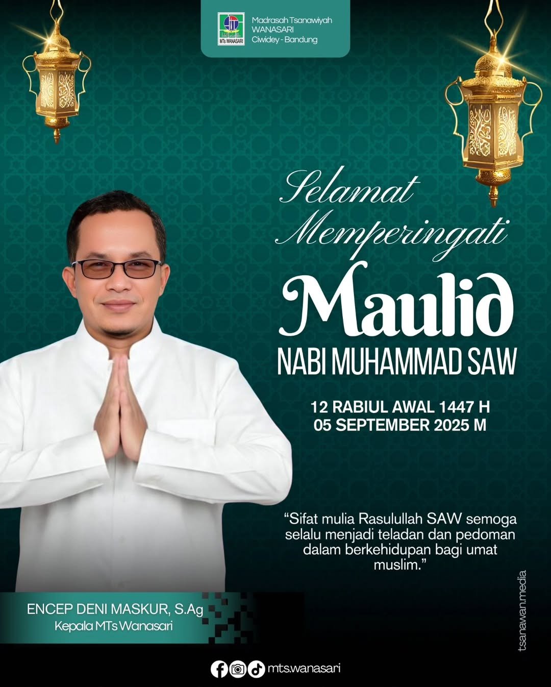 Selamat memperingati Maulid Nabi Muhammad SAW 1447 H